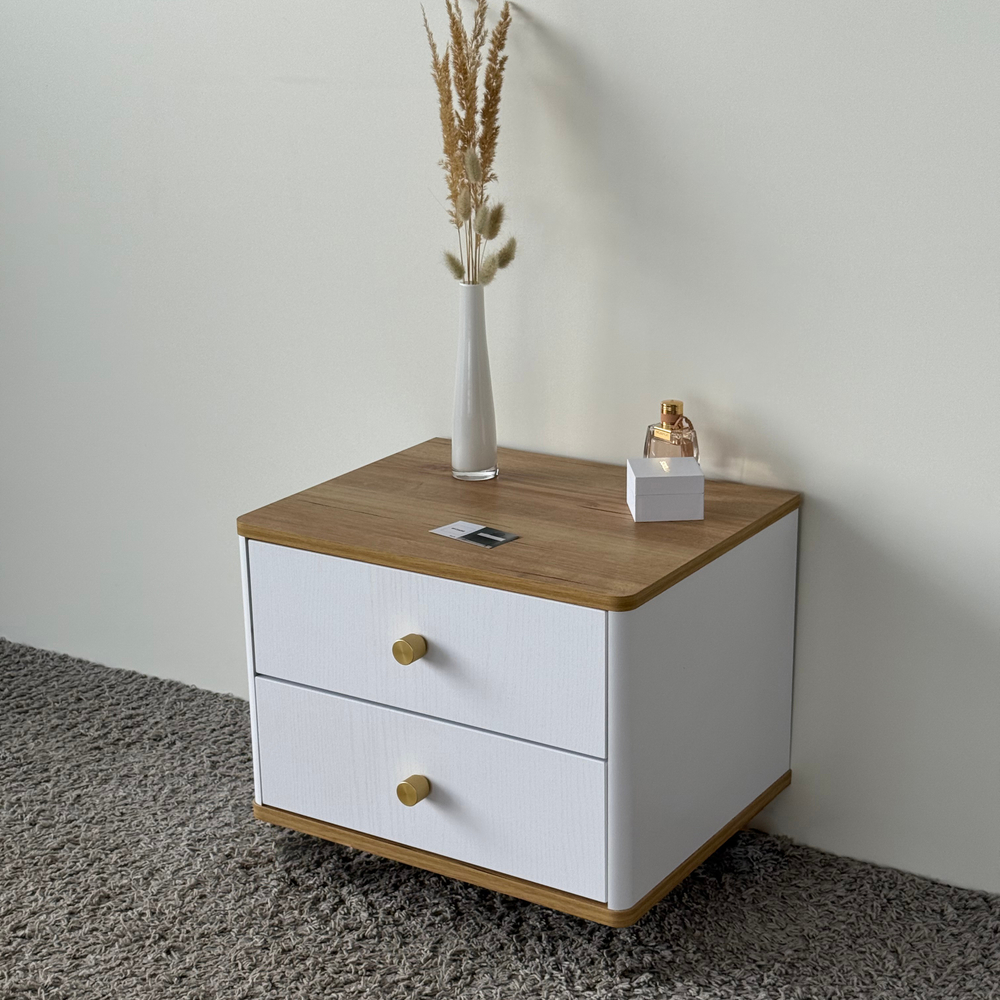 Тумба прикроватная подвесная ROYAL 5302 эко (Дуб Кантри-р.золото)