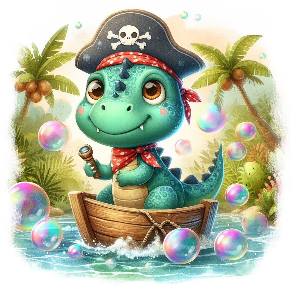 Мыльные пузыри "Динозавр-пират" (Пузырята)