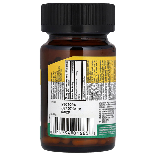 Country Life, ДГЭА, 10 мг, 50 веганских капсул