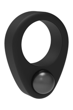 Черное эрекционное кольцо Cockring Single Weight (Цвет: черный)