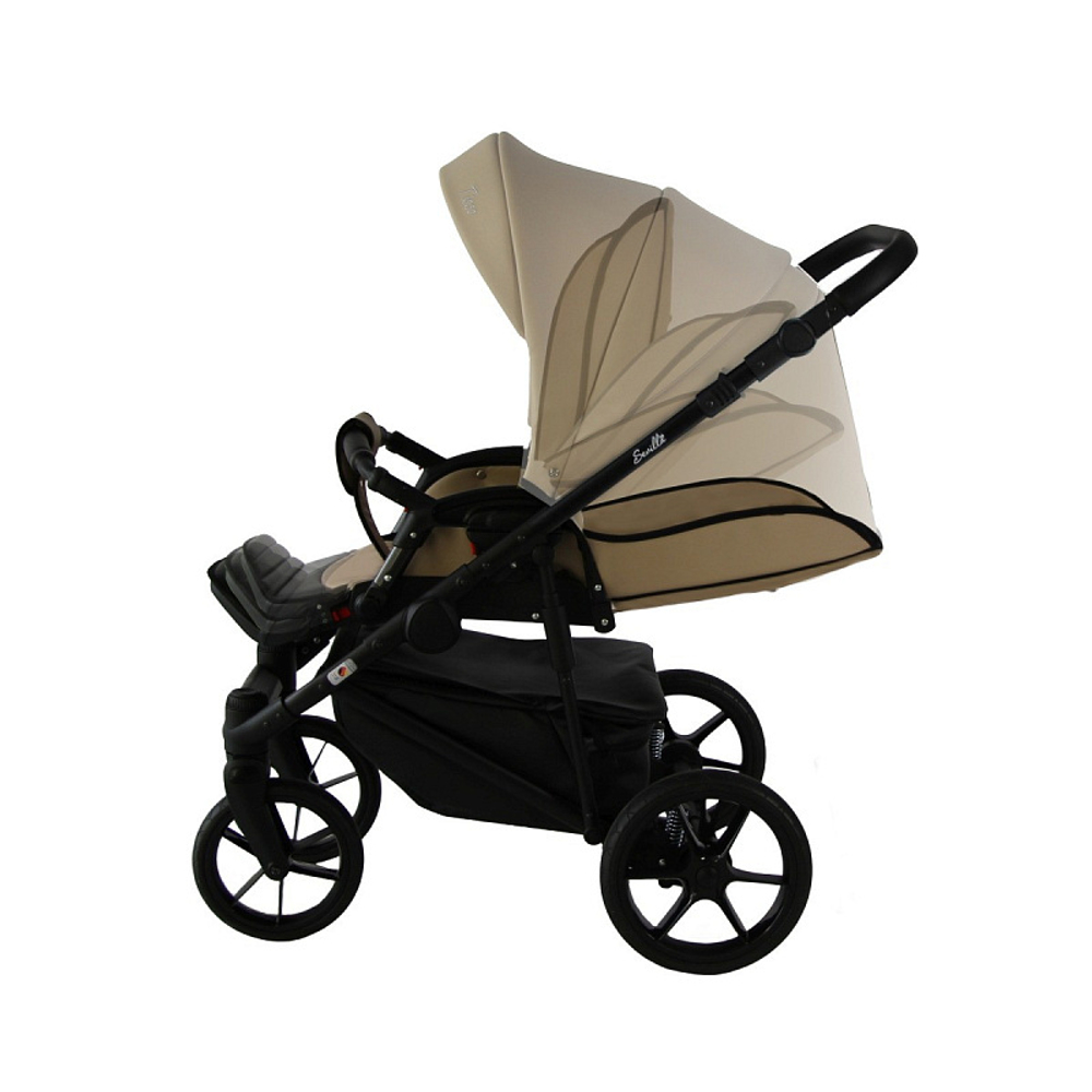Детская коляска Sevillababy Tisso 2 в 1 бежевый экокожа