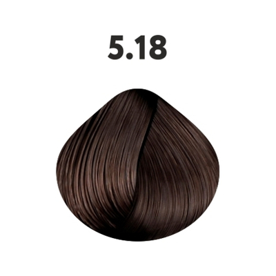 5.18 крем-краска KAARAL AAA Color Collection светло-коричневый пепельный каштан - 100 мл.