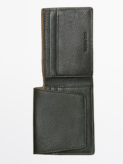 Massimo Dutti Кошелек из кожи наппа, зеленый