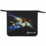 Папка для тетрадей ПИФАГОР А5, 1 отделение, пластик, на молнии, "Space trip", 271089