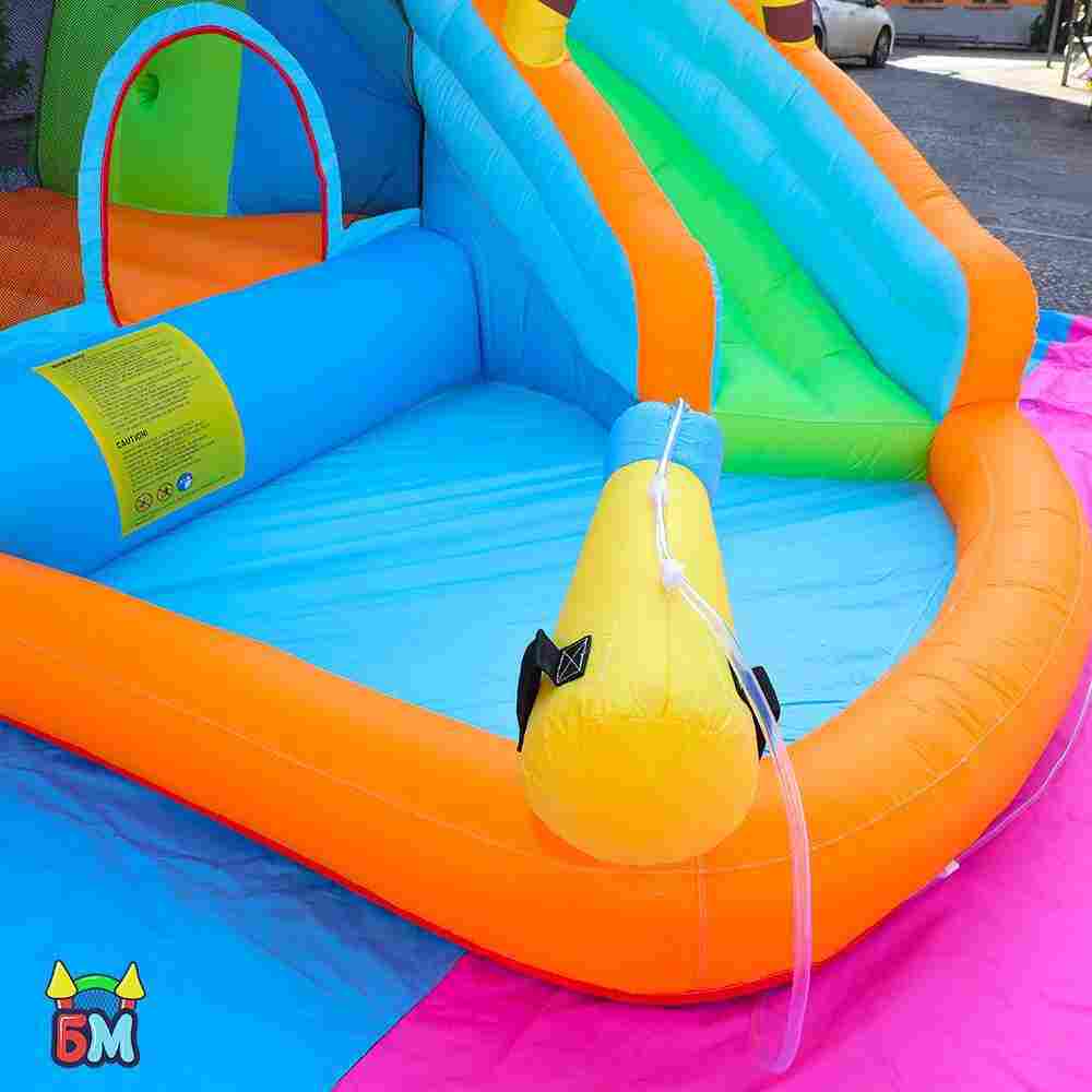 Батут детский на дачу "Весёлая пчёлка" 3,55*3*2,05 м