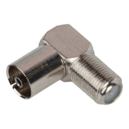 Переходник ЭРА SIMPLE RS-A03 гнездо F-гнездо TV угловой упаковка 100 шт