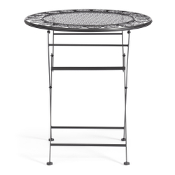 Стол Patio (PL08-11139) стальной сплав, черный, 70х75см