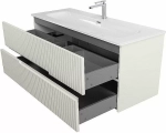 Тумба с раковиной Cezares DUET-N 120 DUET-N-1200-2C-SO-AS-P альпака брашированная