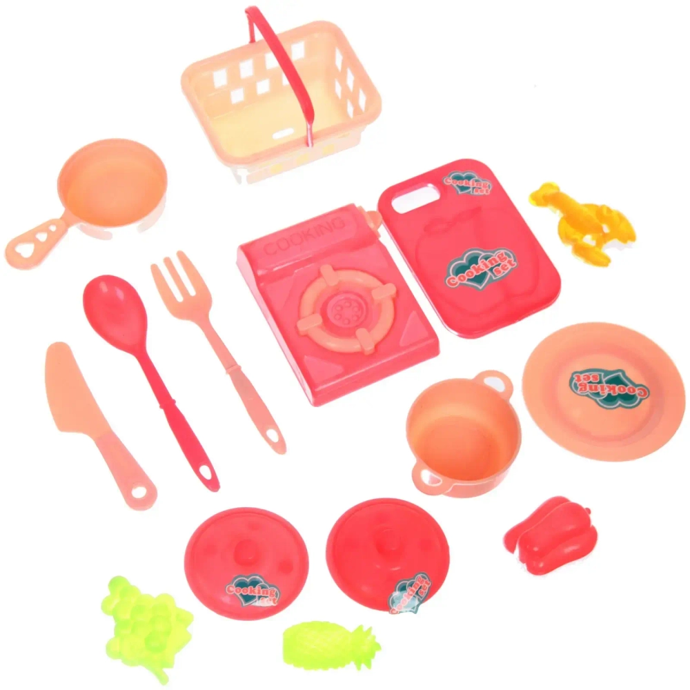 Набор посуды «Маленькая кухня», 15 предметов, 25*21 см, в ассортименте