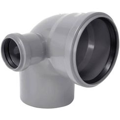 Отвод TEBO для внут. канал. с выходом (левый) 110/50 87 гр. сер. арт. 013021301 (1/10)