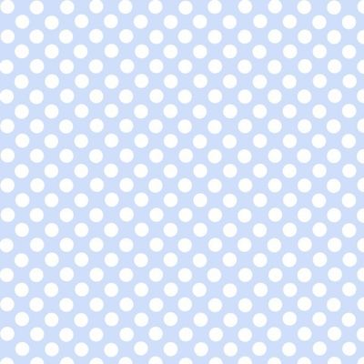 Белый горошек на голубом