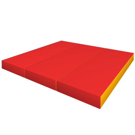 Элемент мягкой формы 1200x1000x100 (красный/жёлтый)