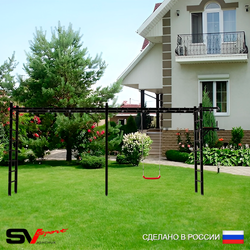 Уличная шведская стенка Sv Sport рукоход х 2 У51500 (Турник/Брусья/"Лодочка")