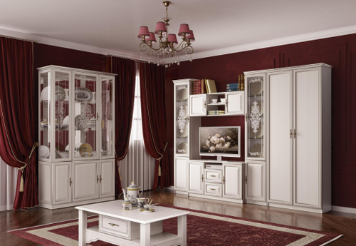 МОДУЛЬНАЯ ГОСТИНАЯ ГАБРИЭЛЛА (ПАТИНИРОВАННЫЙ ПРОФИЛЬ)