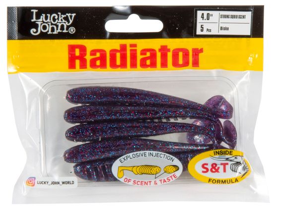 Виброхвосты съедобные LJ Pro Series RADIATOR 4.0"(10 см), цв. S63, 5 шт.
