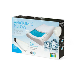 Ортопедическая подушка Memory Foam с валиками 21, 40x60