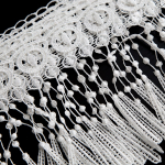 Кружевное белое колье на тело Сarnevale (Размер: S) (Цвет: белый)