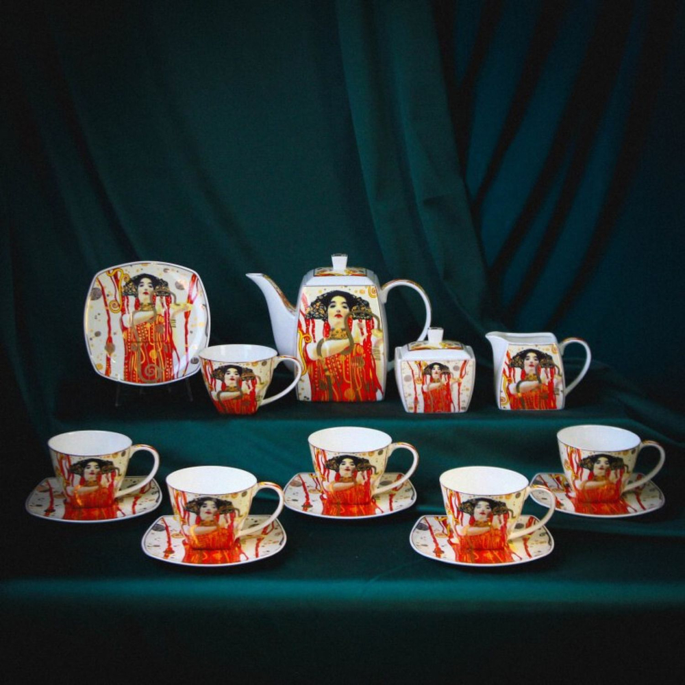 Чайный сервиз на 6 персон «Густав Климт Гигиея»