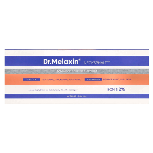 Dr.Melaxin, Necksphalt, ECM, ампула для защиты шеи, 10 шт., По 1,5 мл (0,05 жидк. унц.)