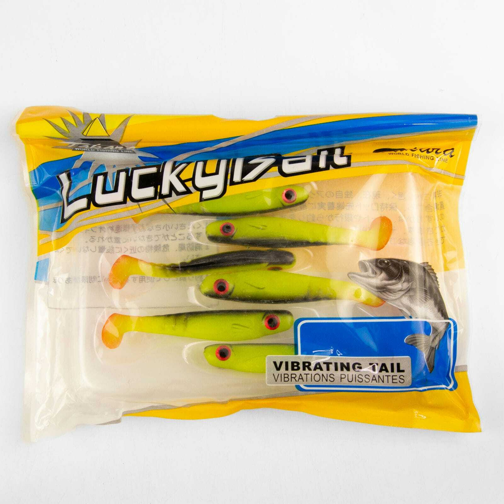 Твистер Takara LuckyBait 5107, 7.5см, 3.6гр (6шт/уп)