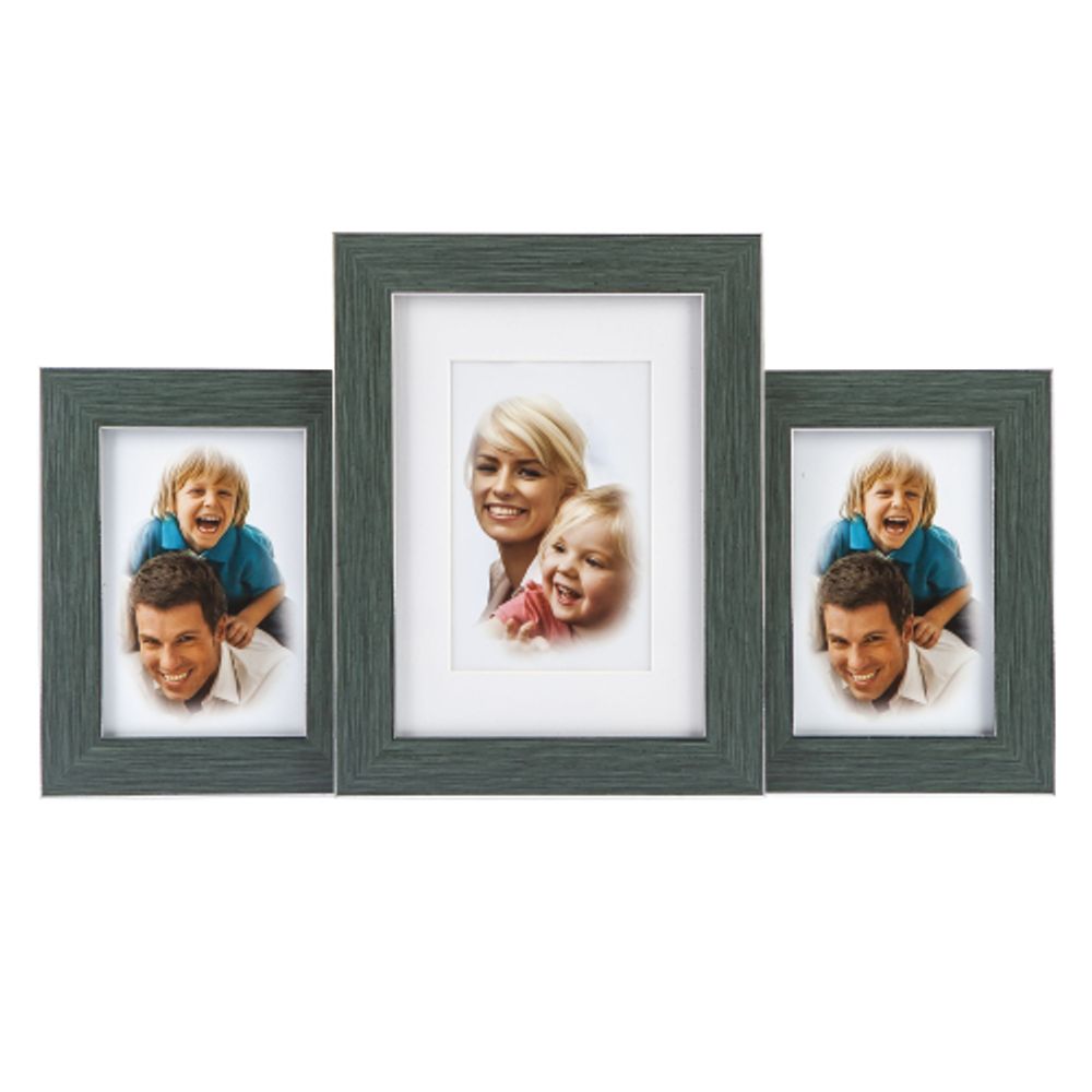 Фоторамка Image Art PL76-03 пластиковая мультирамка размер фото 10х15 и 15х21 цвет зебрано на 3 фото | Image Art