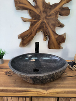 Раковина из речного камня RS-65893 63х46х15 из натурального камня