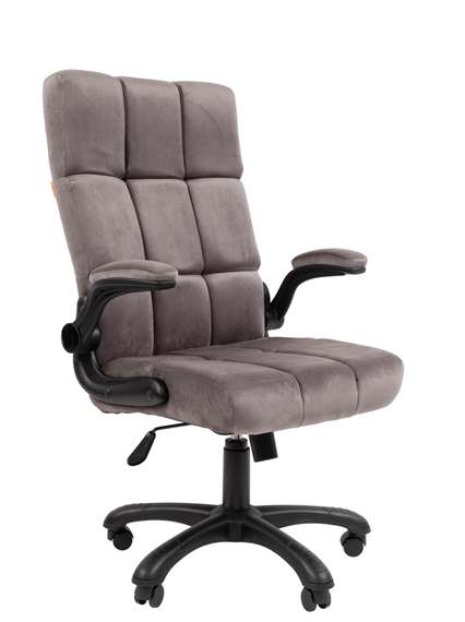 Кресло Chairman Home 444 Россия ткань Т-55 серый