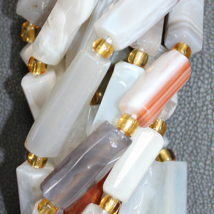 Агат Ботсвана трубки 16-25мм