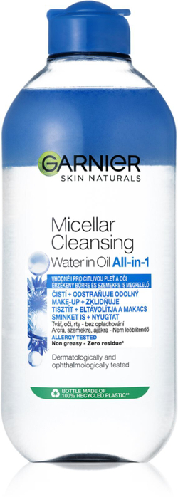 Garnier Skin Naturals - ухаживающая мицеллярная вода для очень чувствительных глаз при контактных линзах /   400  ml  / GTIN 3600542098137