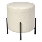 Стул-пуф Otis белый, искусственный мех