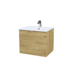 Тумба с умывальником IDDIS Bild, подвесная, 60 см, дуб светлый, BIL60V0i95K