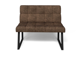 Кухонный диван Реал МД 1100 Коньяк/Черный муар