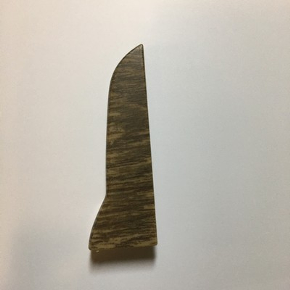 Заглушка правая к плинтусу "LIDER-75" 740 Дуб винтажный