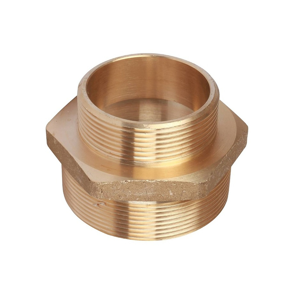 Ниппель редукционный STOUT SFT 0003 - 2"1/2 x 2" (для стальных труб, латунь без покрытия)