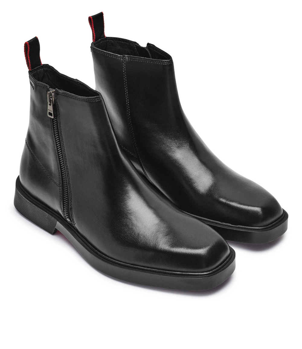 Кожаные высокие сапоги IKER HUGO - черный(50528795)