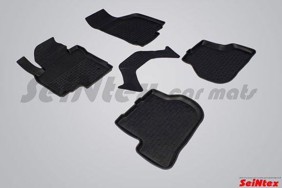 Резиновые коврики в салон Volkswagen Jetta V (2005-2011) "Высокий борт"