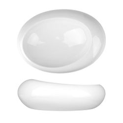 Блюдо для подачи 25,5*18,5 см h8,4 см Organic 300 мл белое фарфор NEW P.L. Proff Cuisine [3]