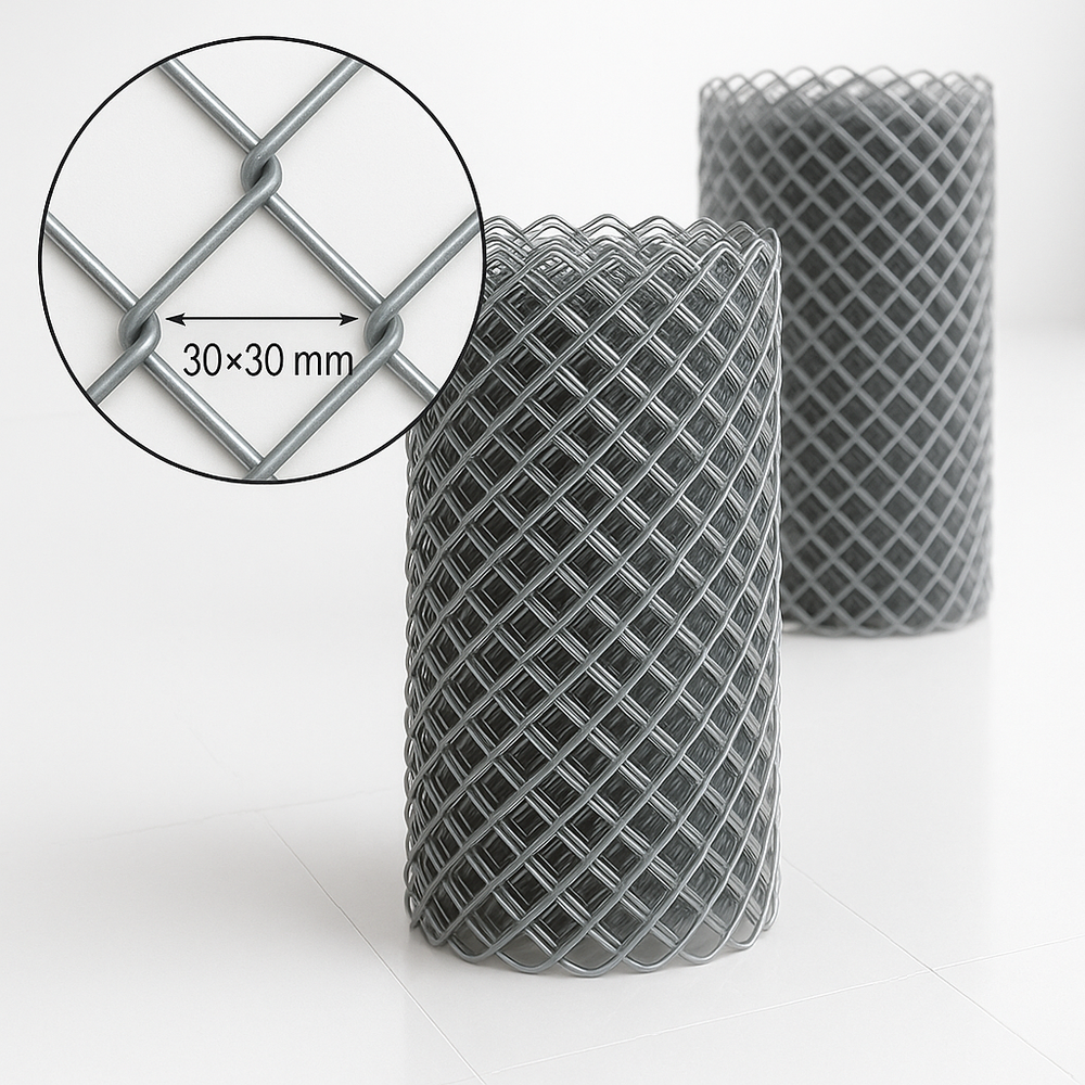 Сетка рабица 30х30 ф1,4мм (оцинкованная)