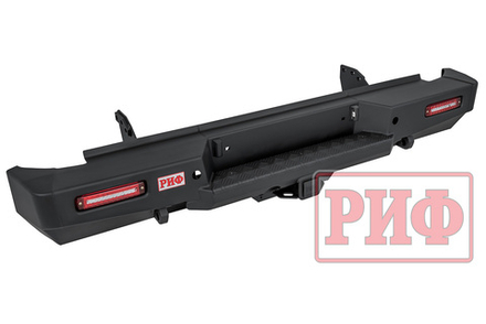 Бампер силовой задний Great Wall Poer с квадратом под фаркоп и фонарями РИФ