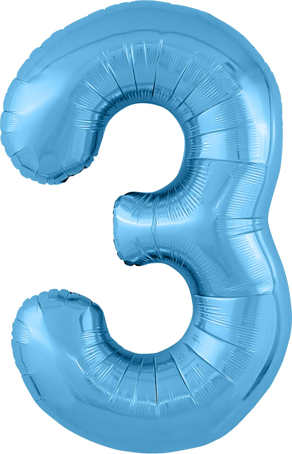 Цифра 3 голубой 40” ж79