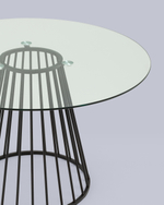 Стол обеденный Ливерпуль 120*120 стекло