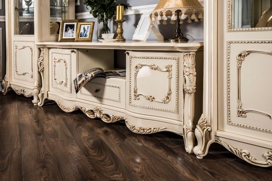 Гостиная модульная ДЖОКОНДА крем глянец