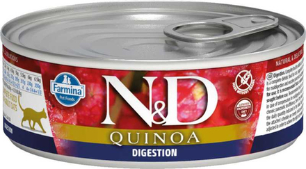 Консервы FARMINA N&D Quinoa Digestion для взрослых кошек, 80 гр