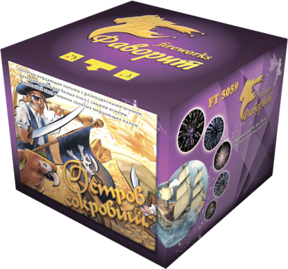 Батарея салютов "Остров сокровищ" 49 залпов 1 дюйм