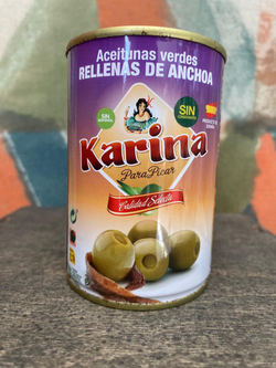 Испанские оливки с анчоусом, 120 гр. KARINA