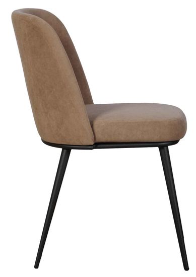 Стул Foer 3 (Фоер), Catania Latte / черный текстурированный