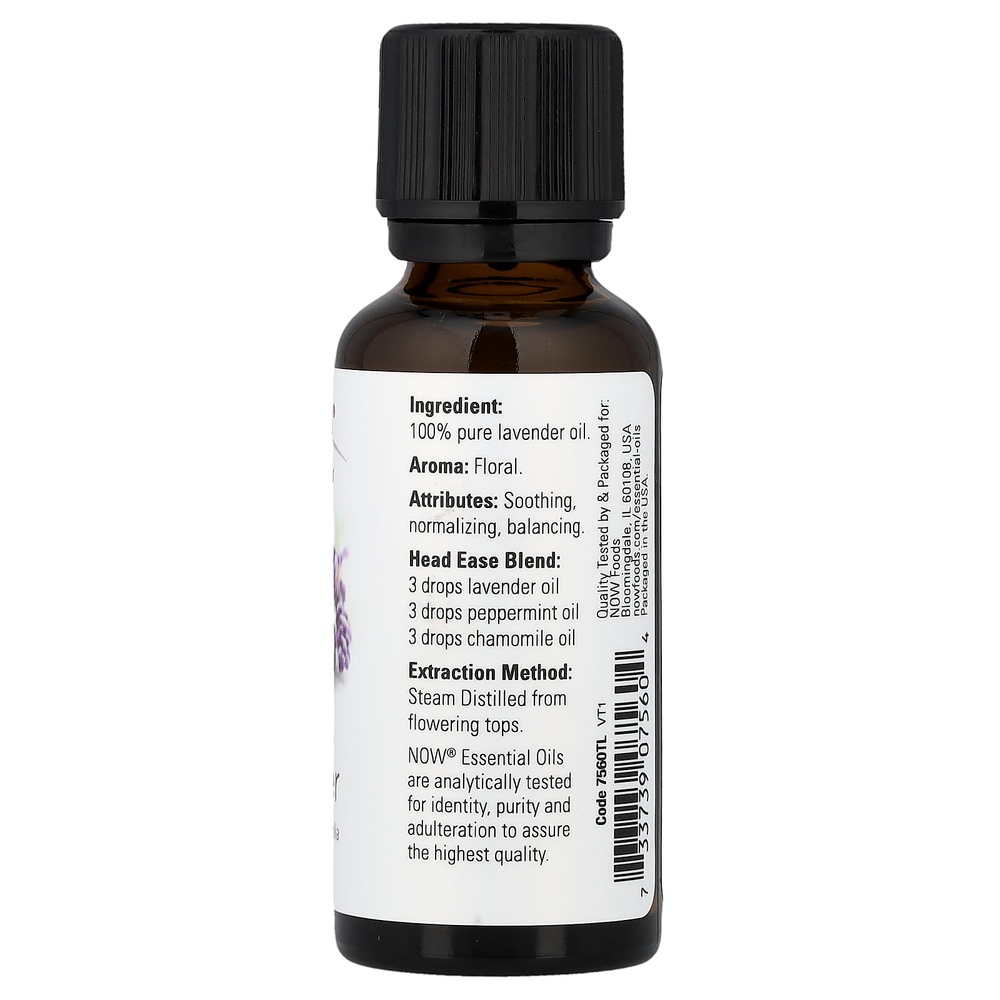 NOW Foods, эфирные масла, на 100% чистые, лаванда, 30 мл (1 жидк. унция)