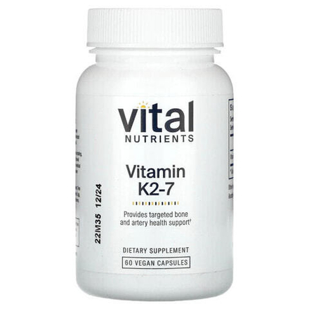 Витамин К Vital Nutrients, Витамин K2-7`` 60 веганских капсул
