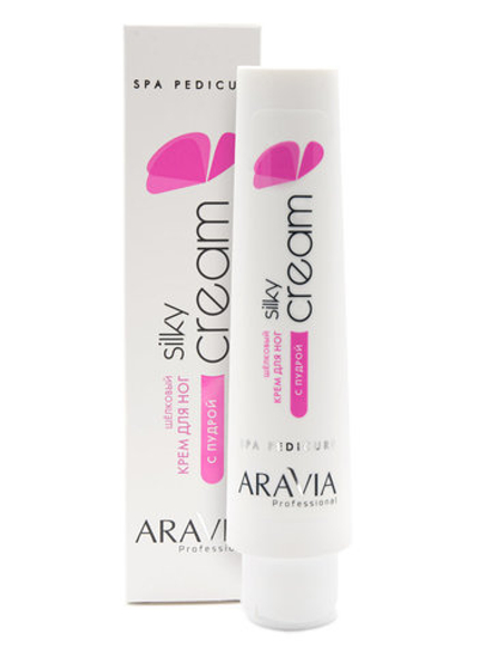 ARAVIA КРЕМ ДЛЯ НОГ ШЁЛКОВЫЙ С ПУДРОЙ SILKY CREAM, 100 МЛ