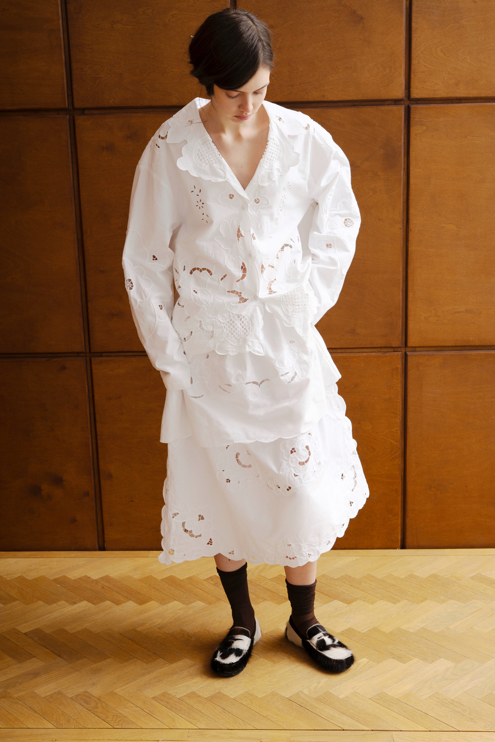 Юбка в два уровня